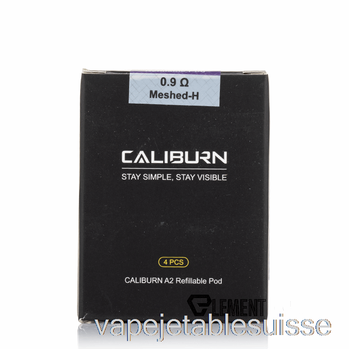 Vape Suisse Uwell Caliburn A2 Dosettes De Remplacement 0.9ohm Caliburn A2 Pods